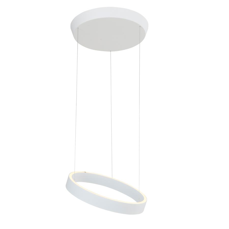 LOOM Design LED-Pendelleuchte EOS 360; Ø40cm Weiß 864-001