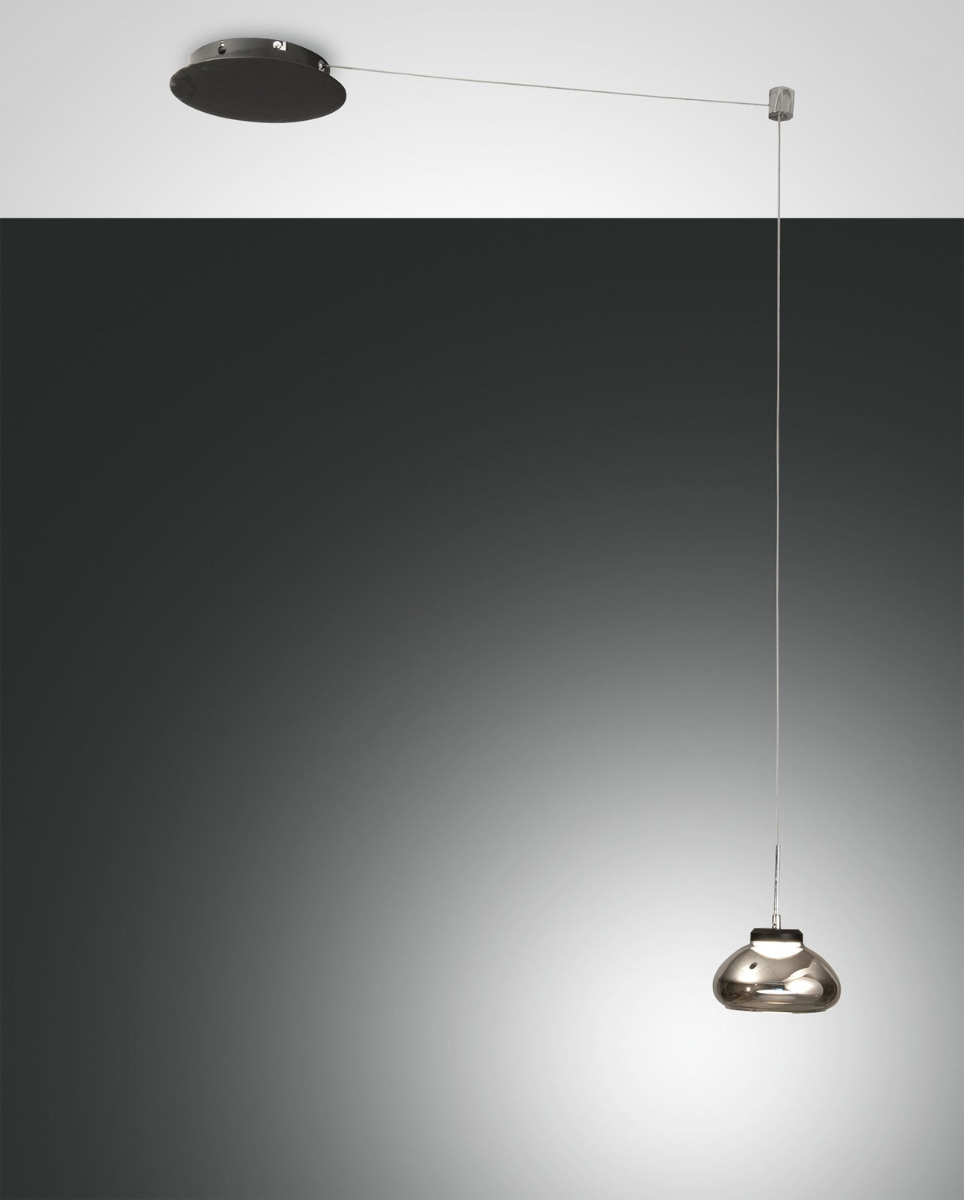 Fabas Luce LED-Pendelleuchte ARABELLA grau 3547-41-126