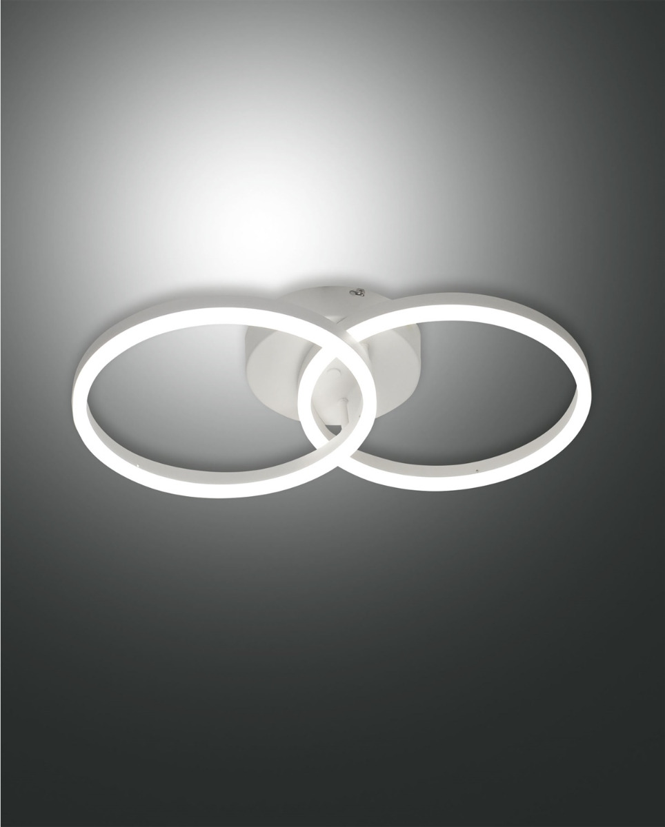Fabas Luce LED-Deckenleuchte GIOTTO 53x30cm weiß 3508-22-102