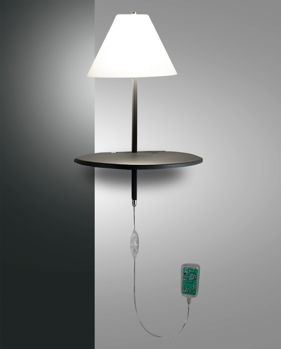 Fabas Luce LED-Wandleuchte GOODNIGHT anthrazit 3417-20-164
