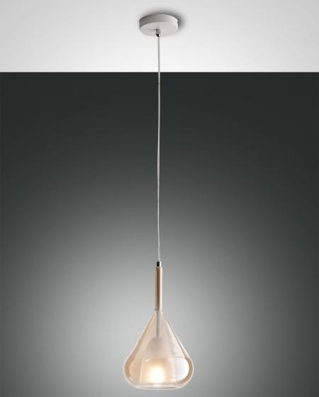 Fabas Luce Pendelleuchte LILA 20cm Amber 3481-40-125