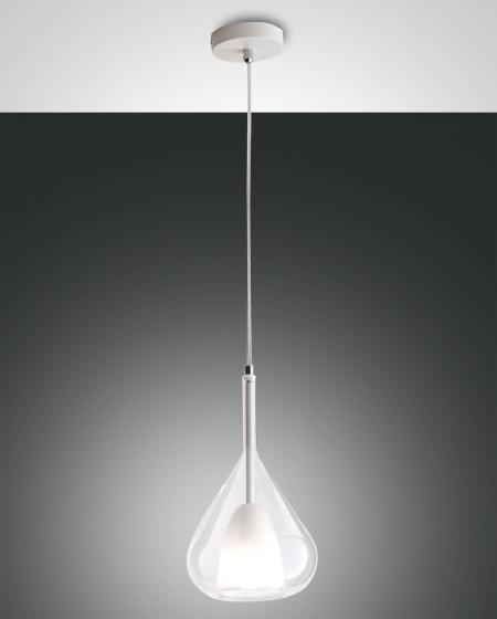 Fabas Luce Pendelleuchte LILA 20cm klar 3481-40-241