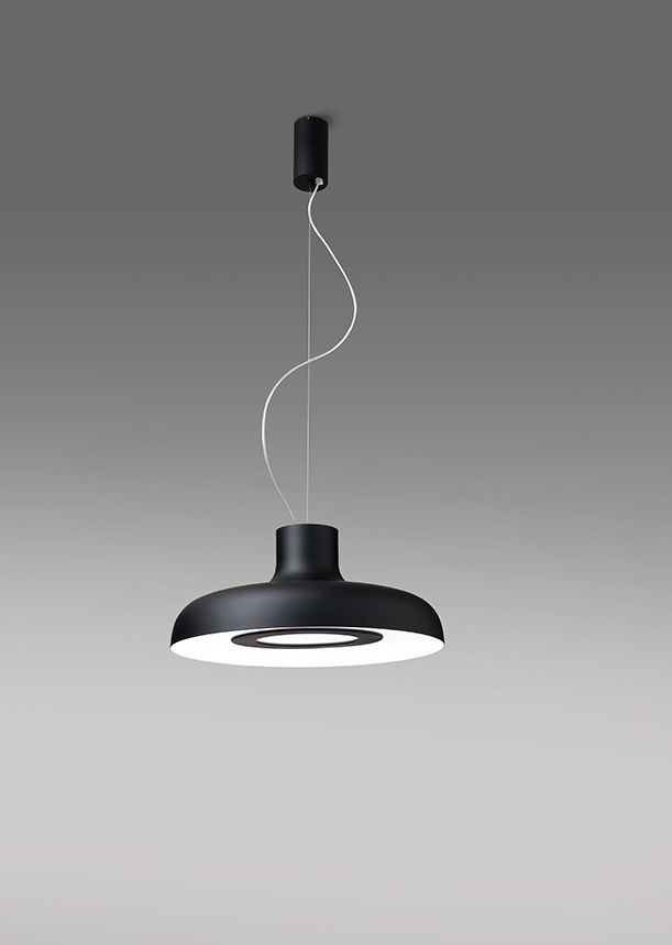 Icone Minitallux LED-Pendelleuchte DUETTO 35cm 13W 3000K schwarz/gold DUETTO-S35GNEPO
