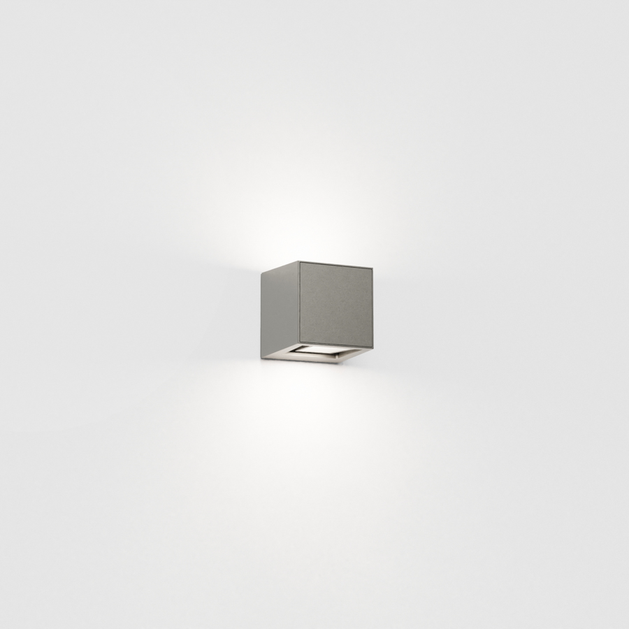IP44.de Leuchten LED-Wandaußenleuchte GAP Q grau 91100-27-Q-SG