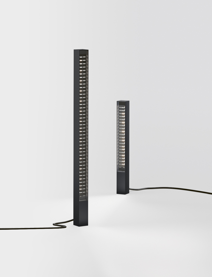 IP44.de Leuchten LED-Erdspießleuchte LIN SPIKE EARTH CONNECTION 70cm schwarz 2700K (offenes Kabelende) 92091-27-BL-EC