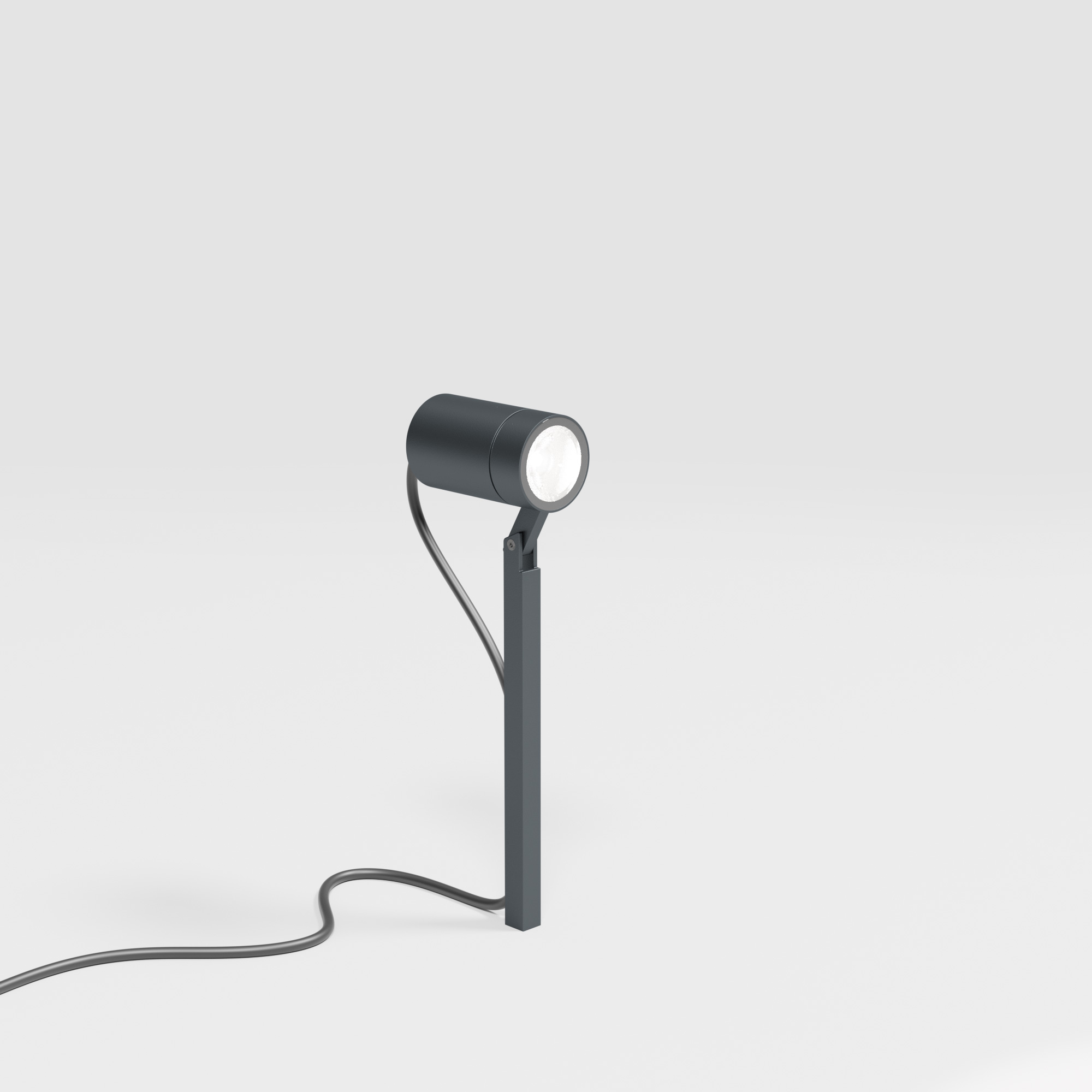 IP44.de Leuchten LED-Erdspießleuchte PIEK EARTH CONNECTION 25cm anthrazit (offenes Kabelende) 92071-27-AN-EC