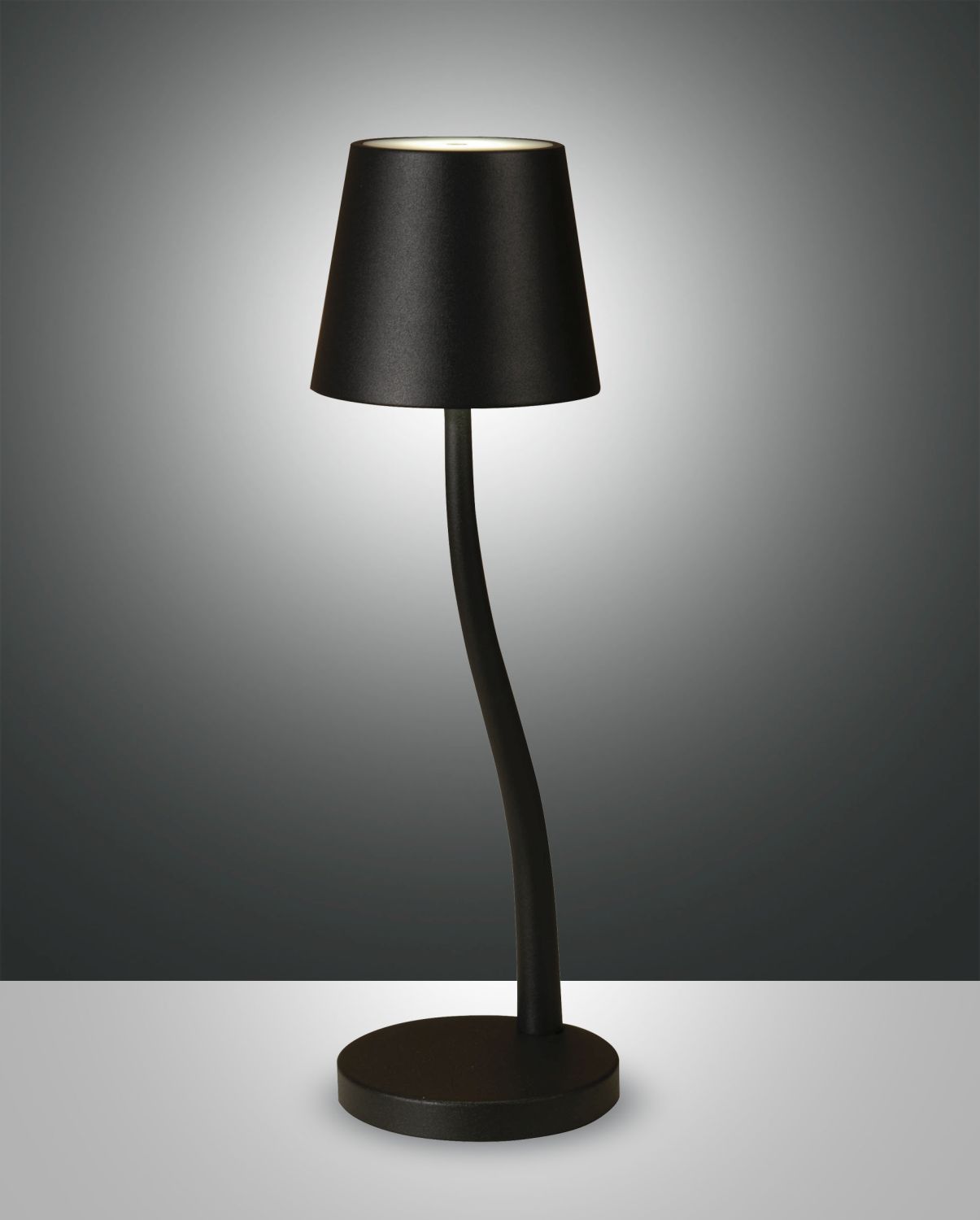 Fabas Luce LED-Akku-Tischleuchte JUDY schwarz 3679-30-101