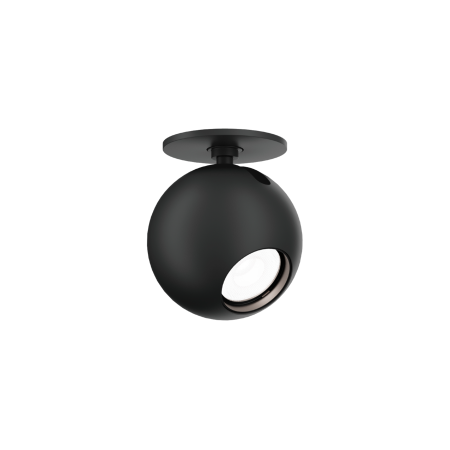 Wever & Ducré LED-Halbeinbaustrahler LECA CEILING REC 1.0 - 2700K B schwarz 188161B3