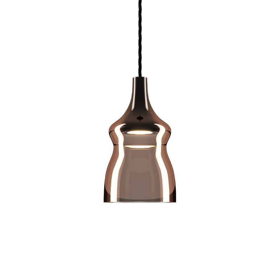 Lodes LED-Einzelpendel NOSTALGIA SMALL 12,5cm Bronze / Kabel schwarz (ohne Baldachin) 15415 4627