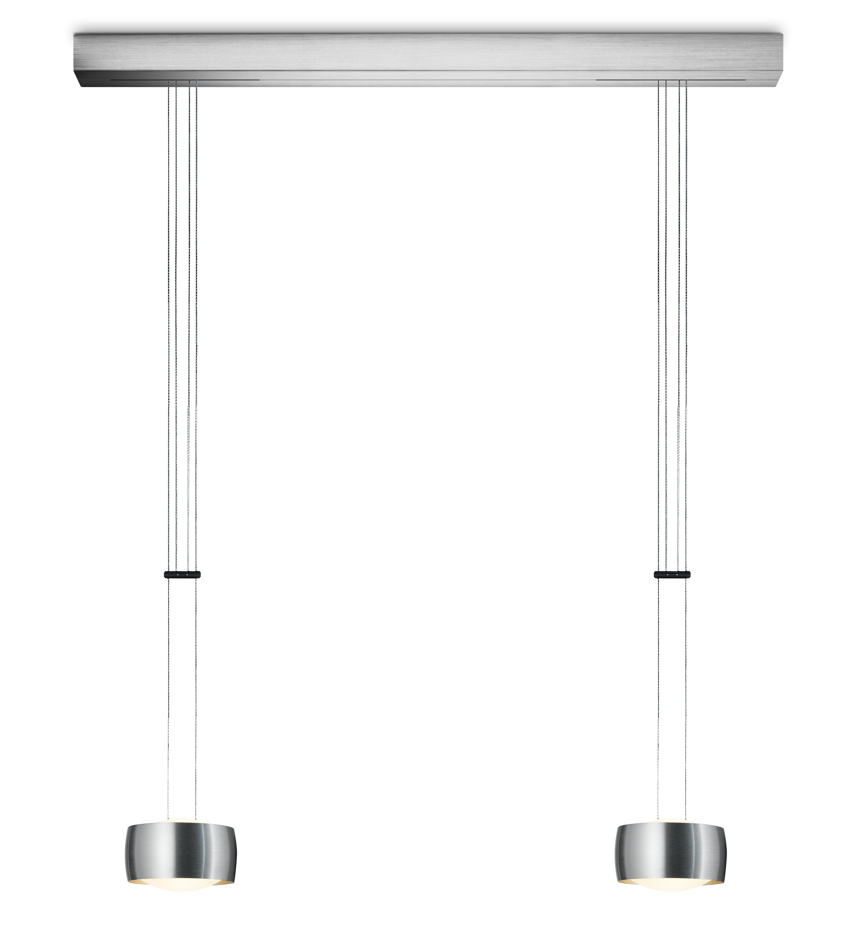 Oligo LED-2er-Pendelleuchte GRACE Alu G42-931-27-12