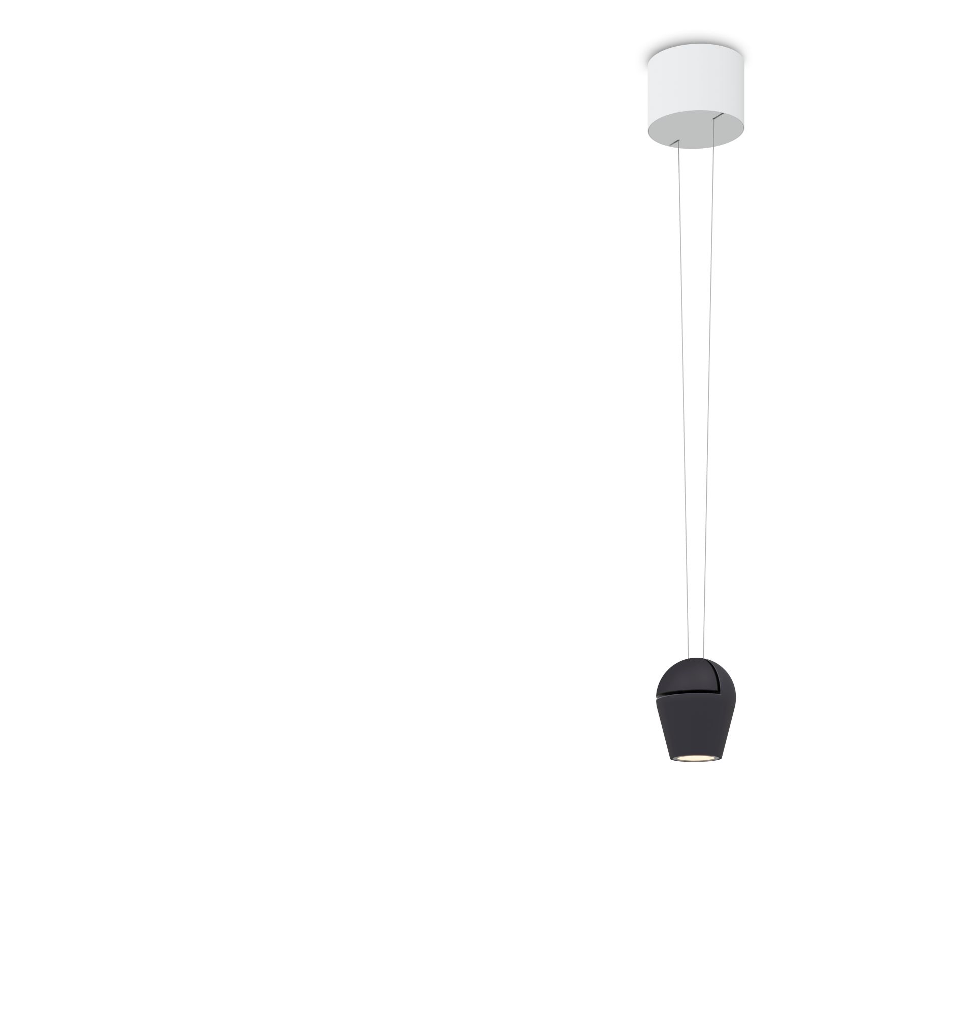 Oligo LED-Einzelpendel NABO schwarz für Slack-Line (ohne Baldachin) T71-847-10-23/23