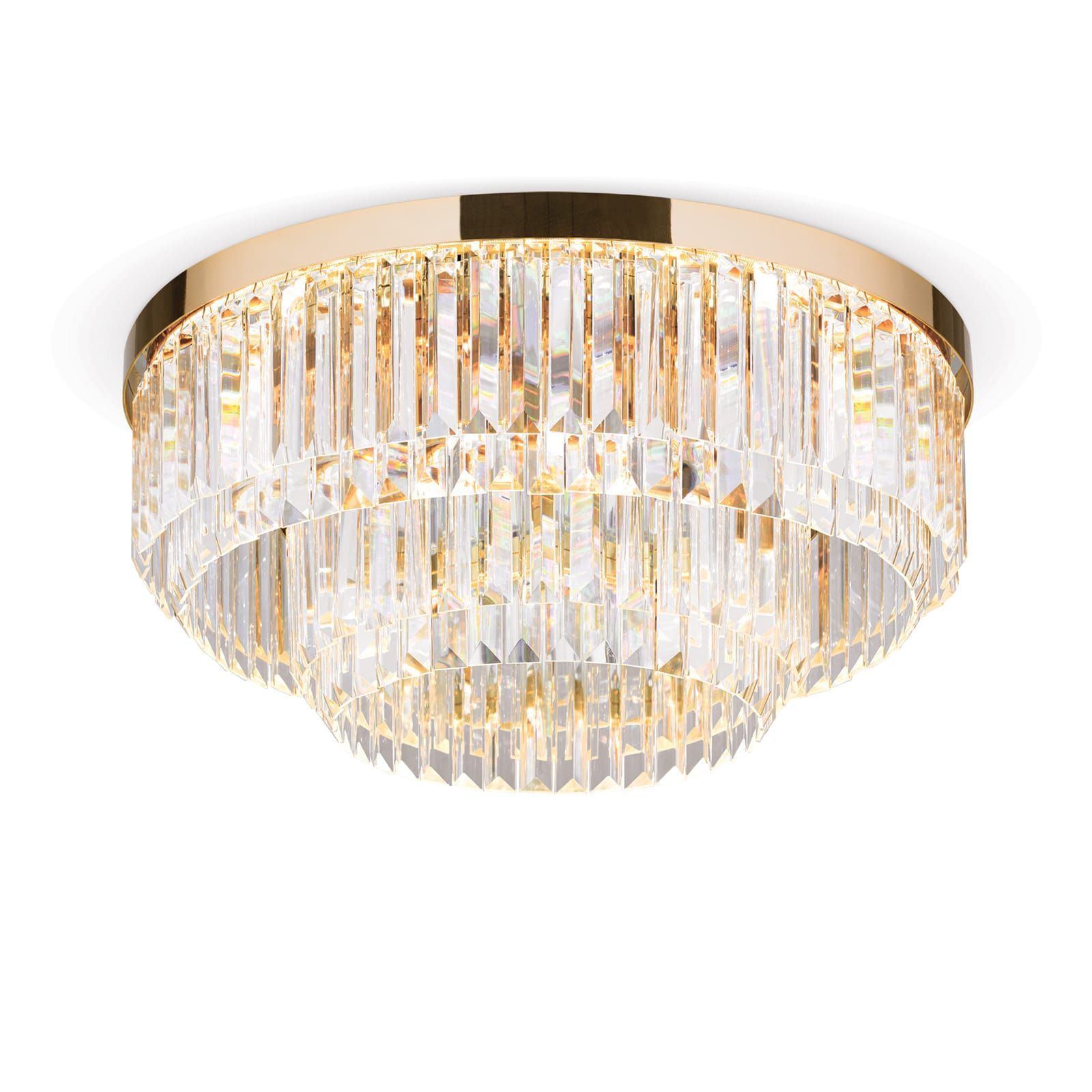 Orion Leuchten LED-Deckenleuchte PRISM 55cm gold DL 7-666/55 gold