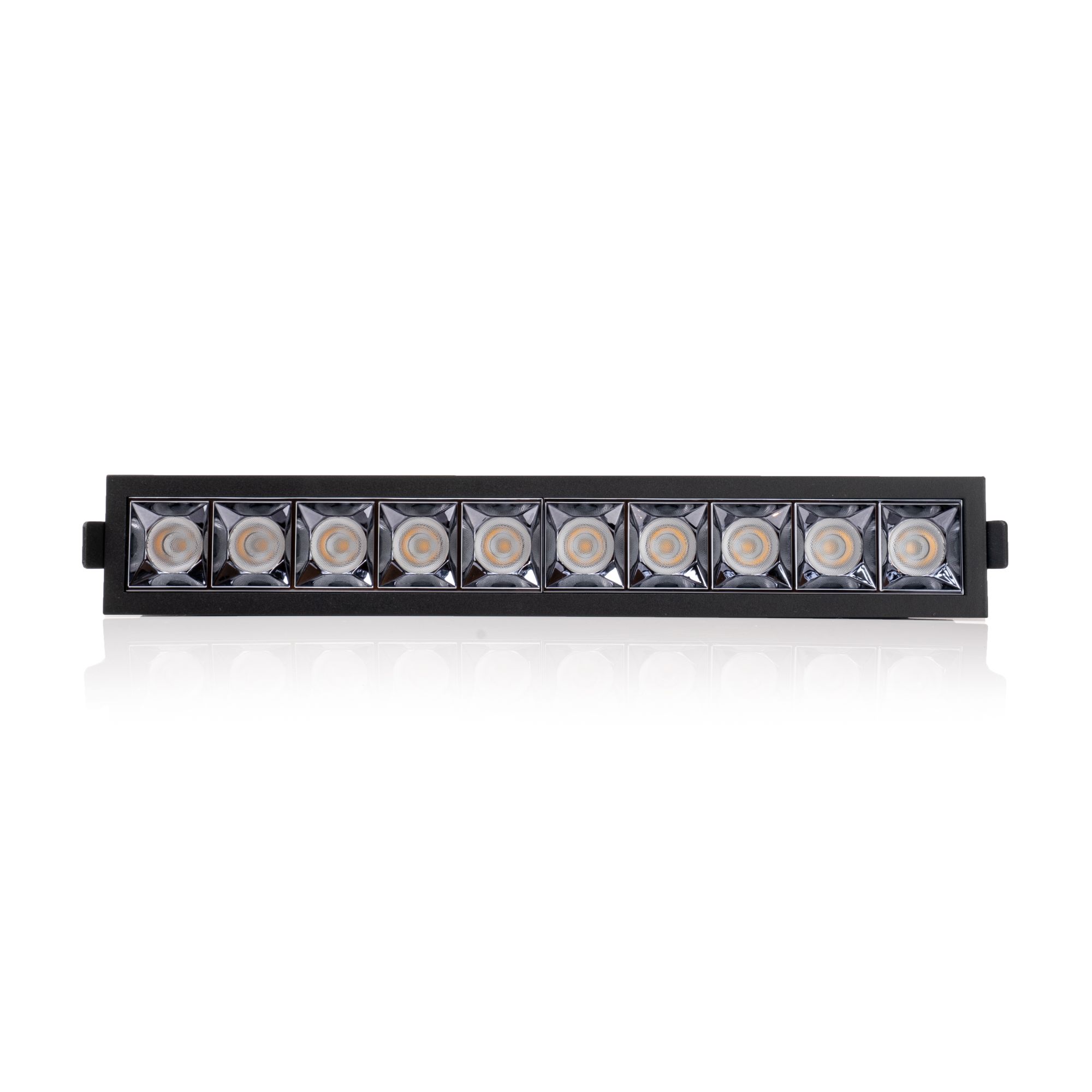 SLC LED-Downlight PIXEL X10 schwarz 3000K DALI SLC1275D