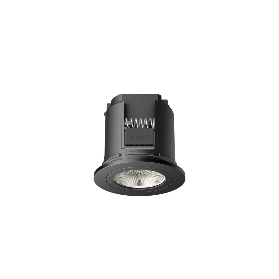 Ribag LED-Einbaustrahler SPARK 800 mit Abdeckring 7cm; schwarz; 2200 - 5000K; 30° 4150.030.00.0702