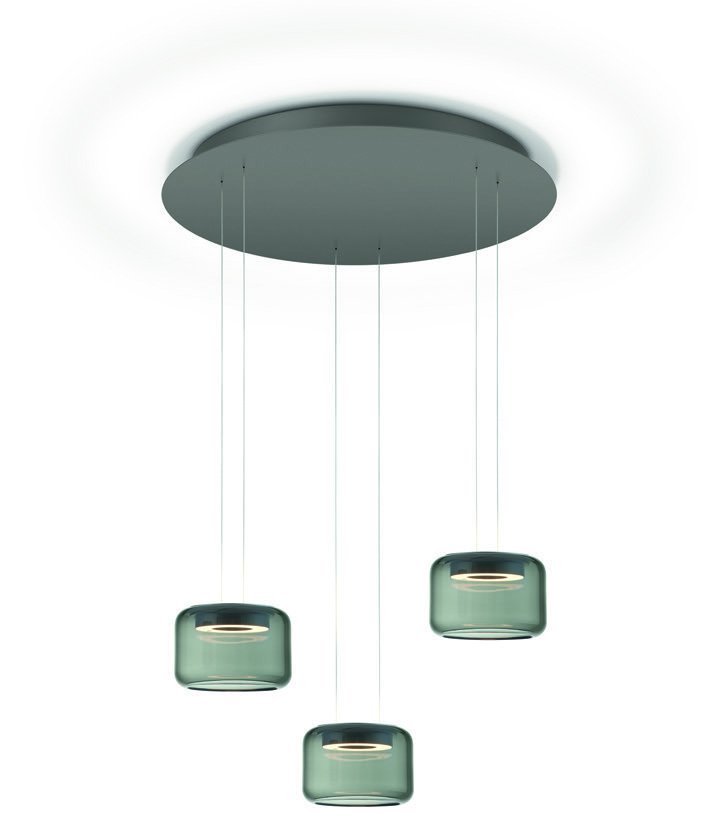 GKS Knapstein LED-Pendelleuchte SIDRA-Rondo Effekt Bronze 51.531.34