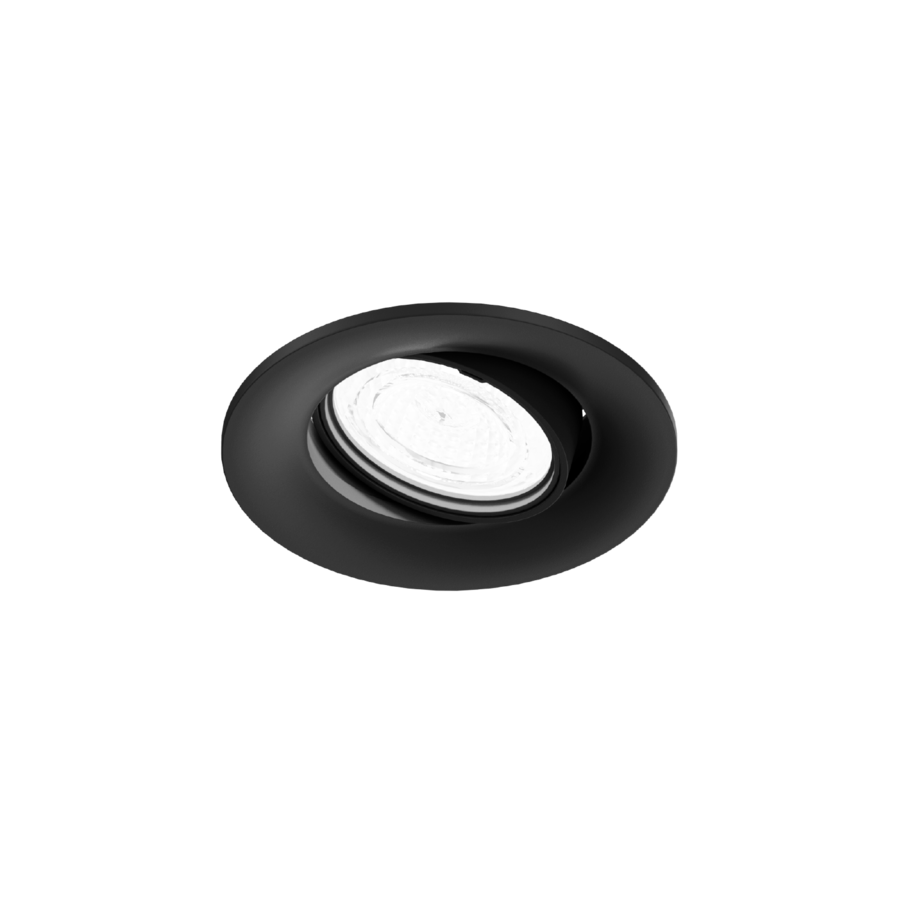 Wever & Ducré Deckeneinbauleuchte SPINEO CEILING REC 1.0 PAR16 B schwarz Blattfeder 160120B0C
