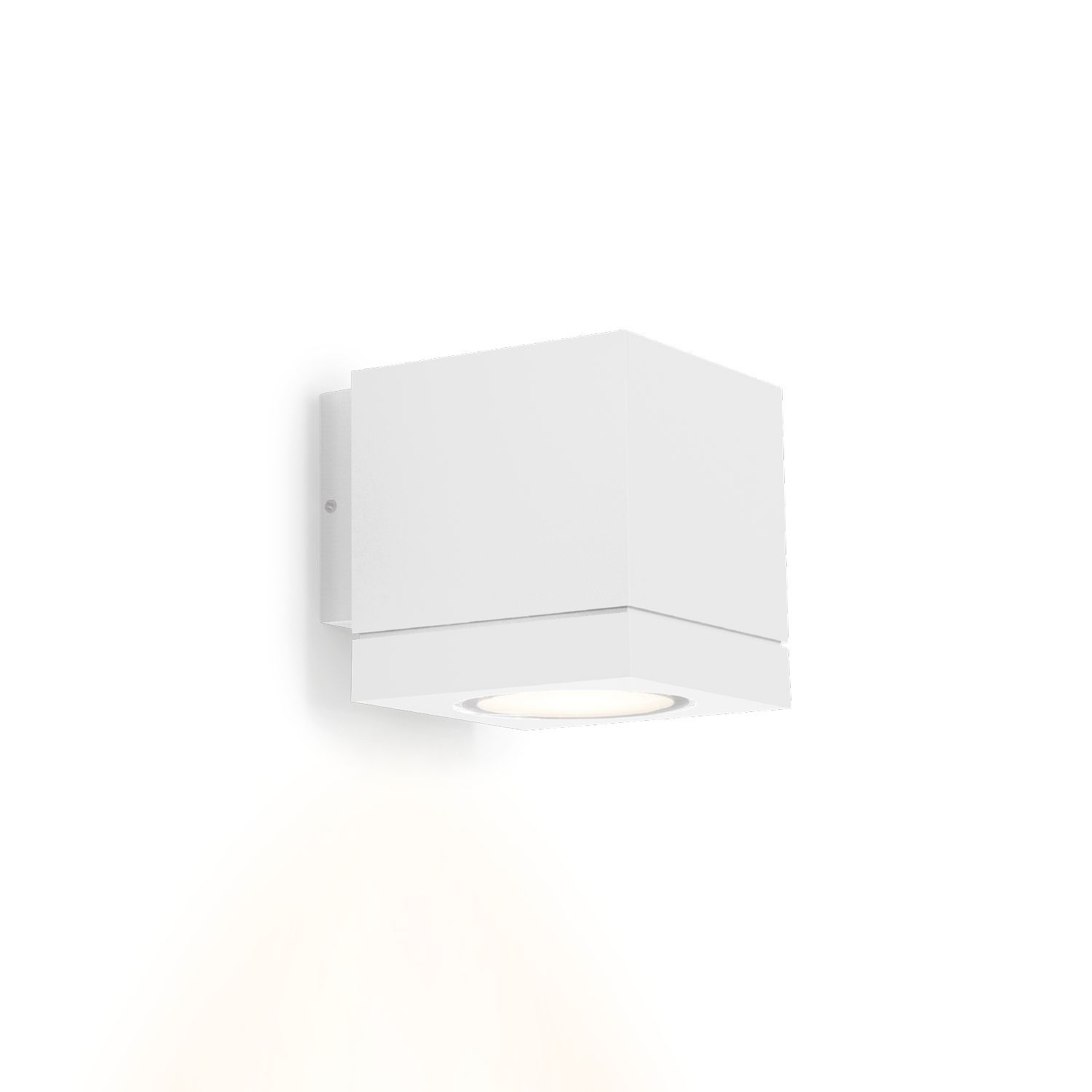 Wever & Ducré LED-Wandaußenleuchte TUBE CARRÉ OUTDOOR WALL SURF 1.0 - 3000K W weiß 744364W5 5404037334124