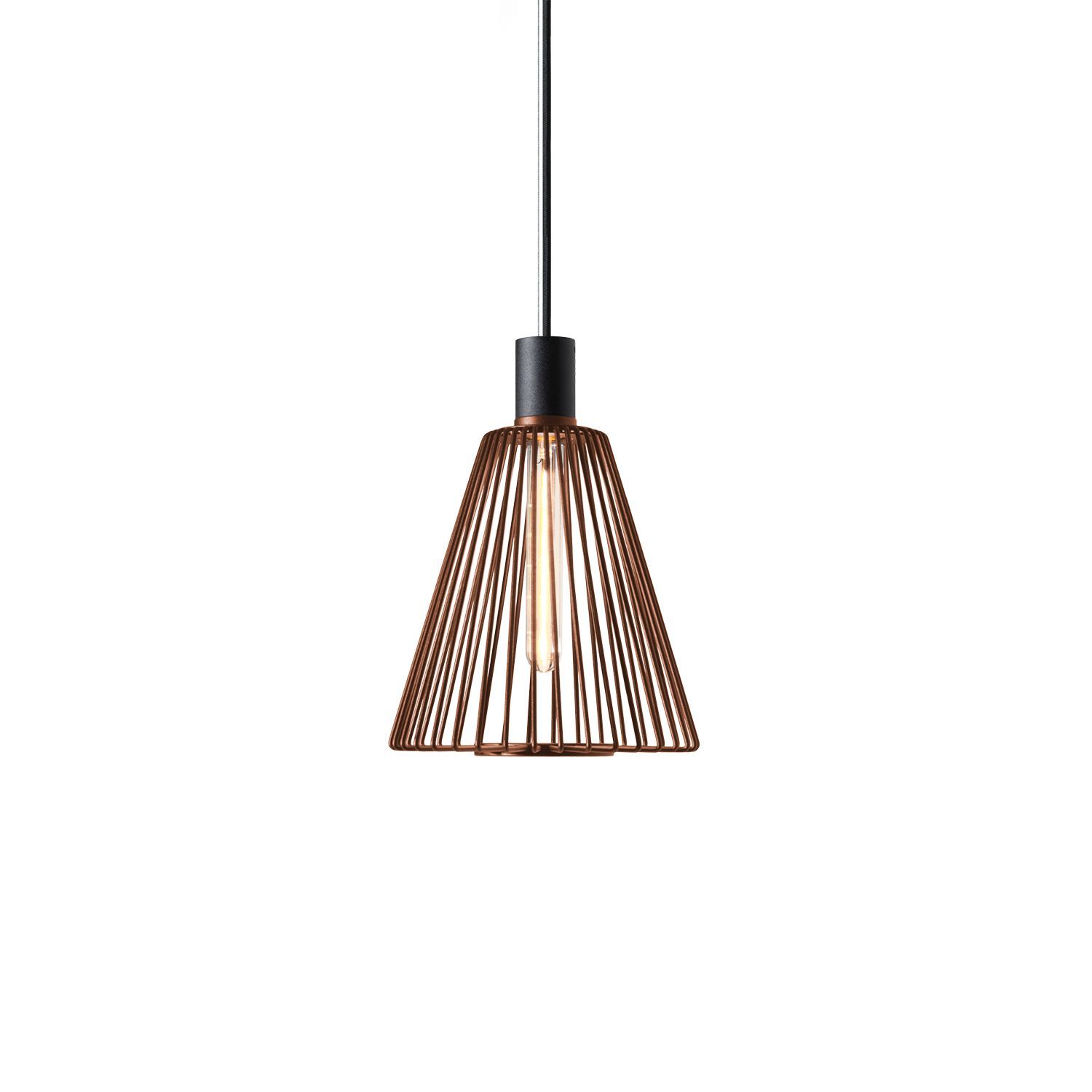 Wever & Ducré Pendelleuchte WIRO 1.0 CONE CEILING SUSP E27 V 2.6m cable Rost-Stahl 2,6 m Zuleitung 2451E0V0 5404037321070