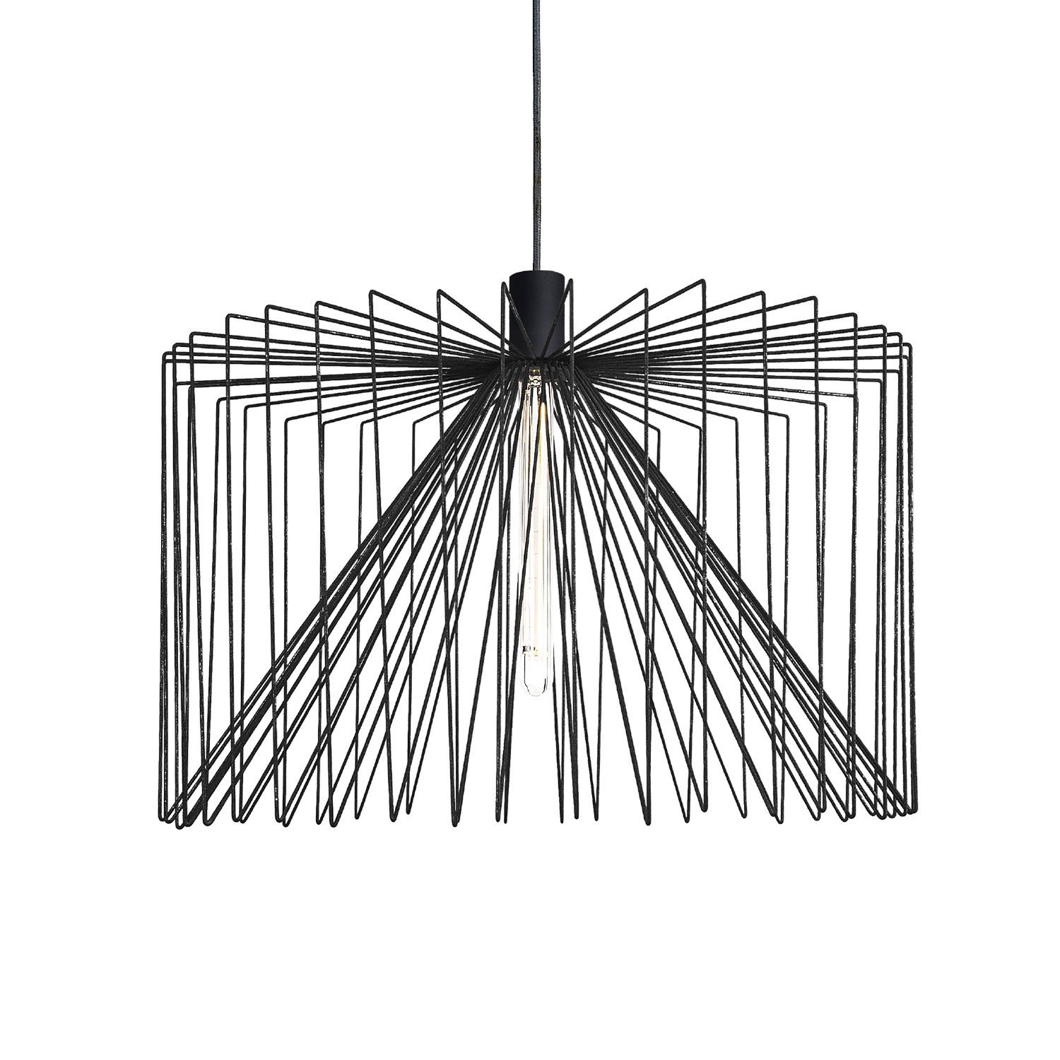 Wever & Ducré Pendelleuchte WIRO 6.1 WIRO CEILING SUSP E27 B 2.6m cable Stahl schwarz 2,6 m Zuleitung 2094E0B0 5404037317769