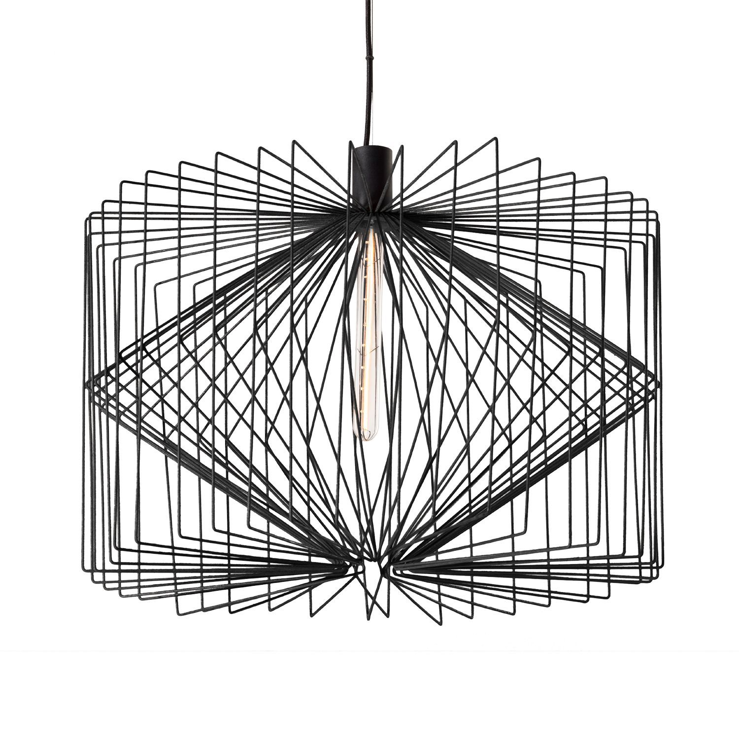 Wever & Ducré Pendelleuchte WIRO 6.5 WIRO CEILING SUSP E27 B 6.0m cable Stahl schwarz 6 m Zuleitung 2099E0B0 5404037317868