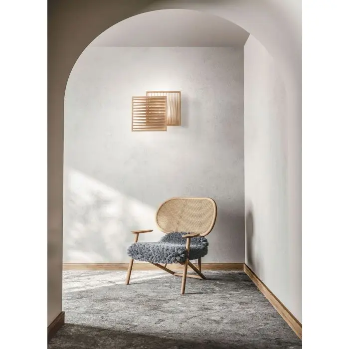 Fabas Luce LED-Wandleuchte LOFT Eschenholz 3690-21-132