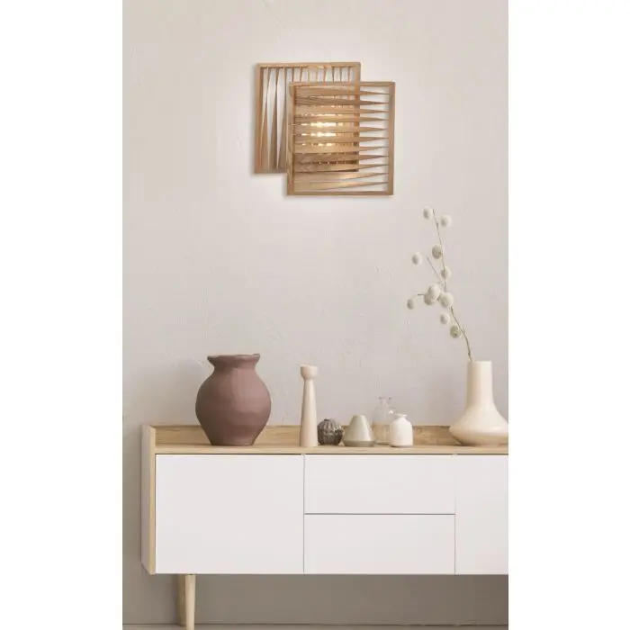 Fabas Luce LED-Wandleuchte LOFT Eschenholz 3690-21-132