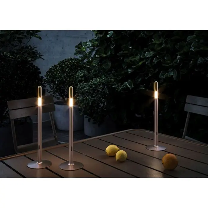 IP44.de Leuchten LED-Akku-Tischleuchte GLIM Bronze 93910-BB