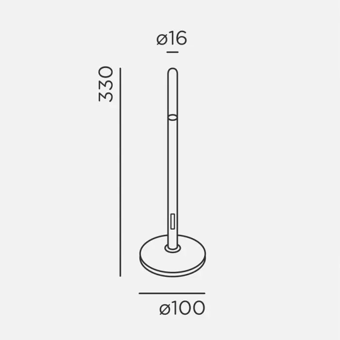 IP44.de Leuchten LED-Akku-Tischleuchte GLIM Bronze 93910-BB