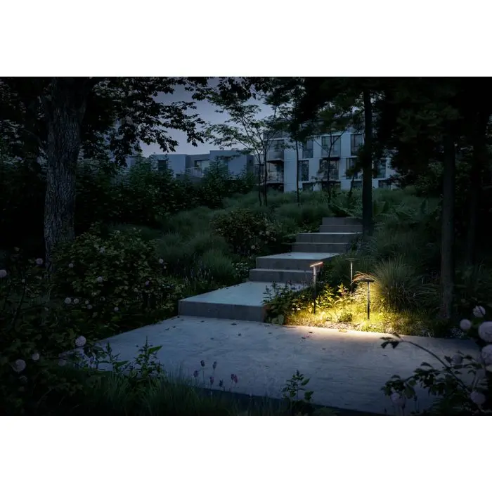 IP44.de Leuchten LED-Erdspießleuchte PAD 2700K dunkelbraun 91065-27-CB