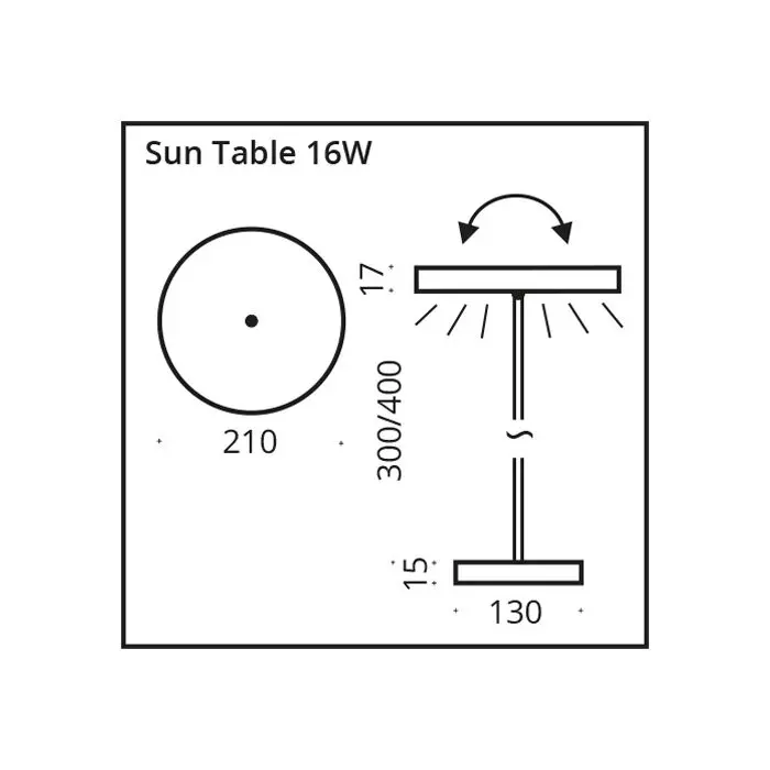 Top Light SUN TABLE LED-Tischleuchte